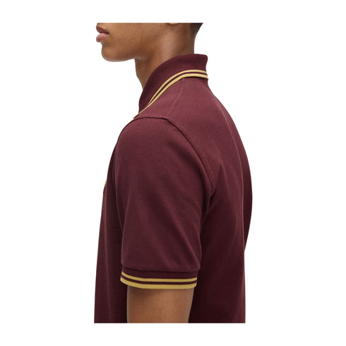 Fred Perry Polo Polo Uomo con doppia riga 40 P25 - FRED PERRYM12 - Y89 - 40 - Francavilla Moda